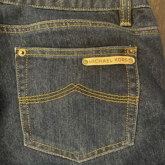 Michael Kors Dark Wash Bootcut Jeans 31” Inseam Size 10 - Picture 4 of 7